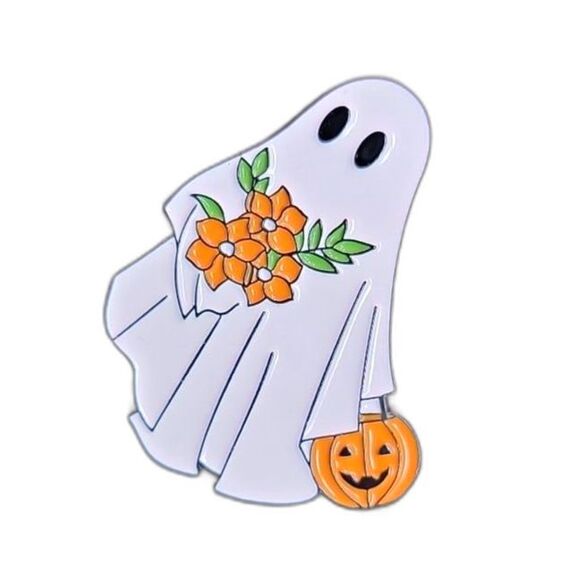 Halloween ghost Enamel pin - Picture 1 of 2